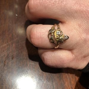 Black hills gold diamond ring